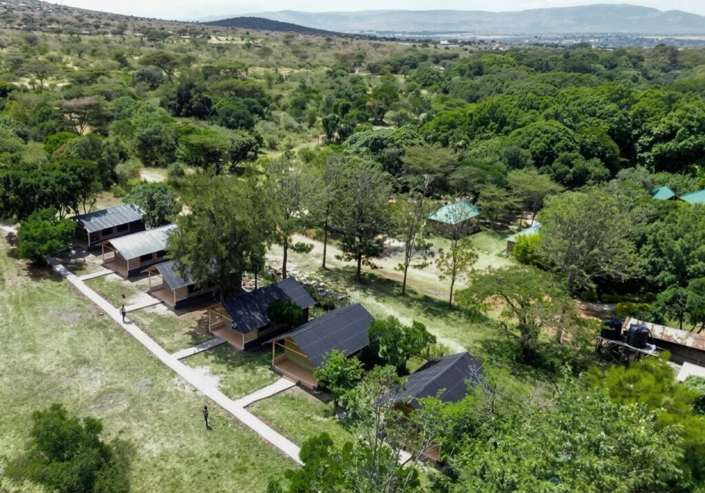 Ariel view of Mara Ntulele Camp